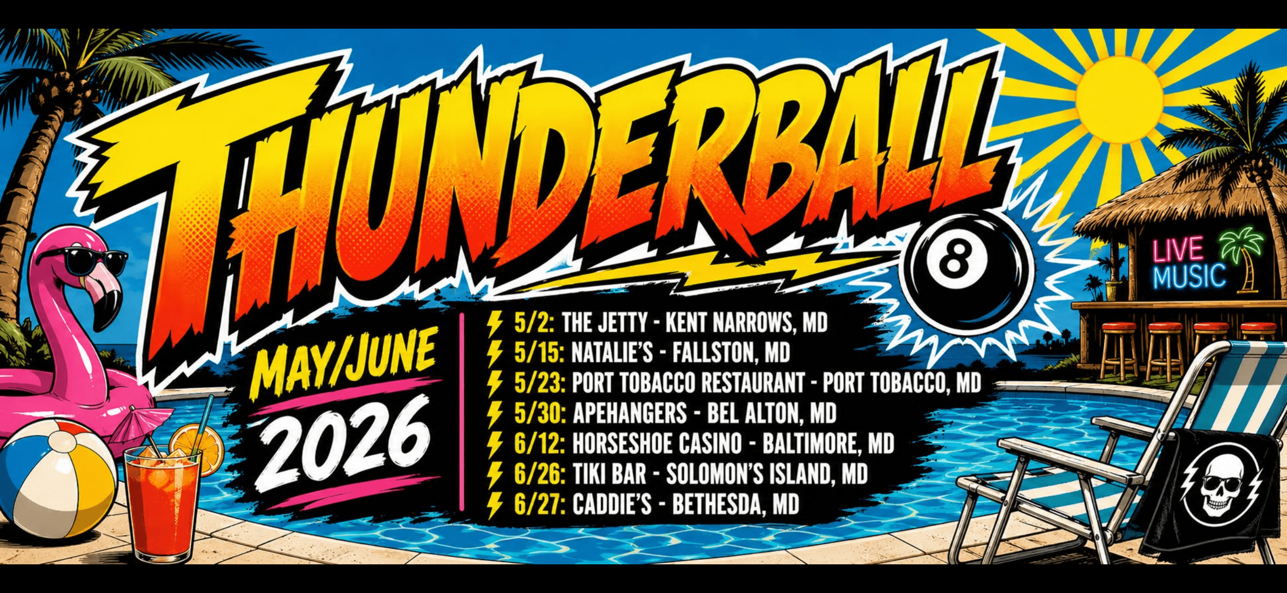 Thunderball Upcoming Gig Schedule